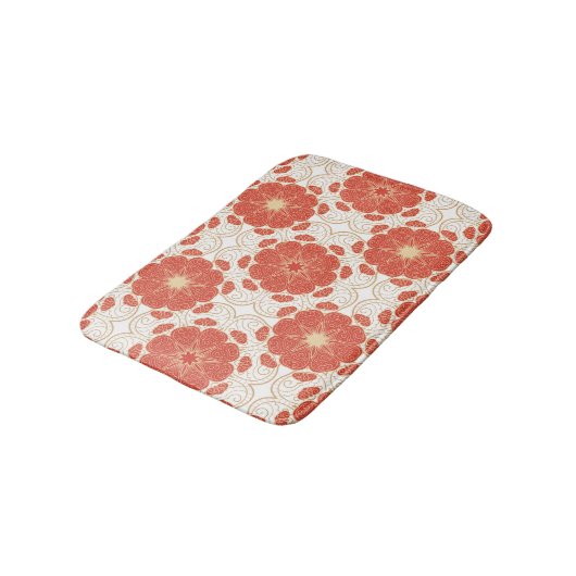 Patroon voor rode en goudflens badmat (Gekanteld)