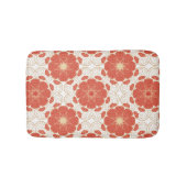 Patroon voor rode en goudflens badmat (Voorkant)