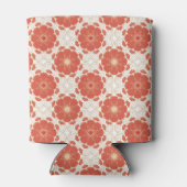 Patroon voor rode en goudflens blikjeskoeler (Achterkant)