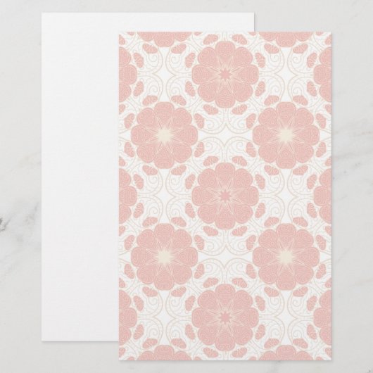 Patroon voor rode en goudflens briefpapier (Voorkant / Achterkant)