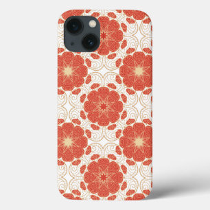 Patroon voor rode en goudflens Case-Mate iPhone case