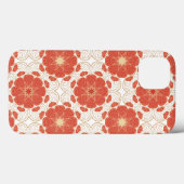 Patroon voor rode en goudflens Case-Mate iPhone case (Achterkant (horizontaal))