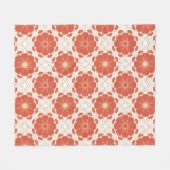 Patroon voor rode en goudflens fleece deken (Voorkant (Horizontaal))