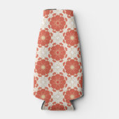 Patroon voor rode en goudflens flesjeskoeler (Voorkant)