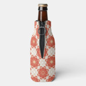 Patroon voor rode en goudflens flesjeskoeler (Fles Achterkant)