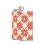 Patroon voor rode en goudflens heupfles (Links)