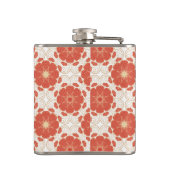 Patroon voor rode en goudflens heupfles (Achterkant)