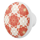 Patroon voor rode en goudflens keramische knop (Rechts)