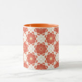 Patroon voor rode en goudflens mok (Midden)