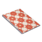 Patroon voor rode en goudflens notitieboek (Rechterzijde)