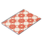 Patroon voor rode en goudflens notitieboek (Linkerzijde)