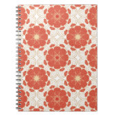Patroon voor rode en goudflens notitieboek (Voorkant)