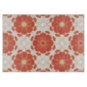 Patroon voor rode en goudflens snijplank (Voorkant)