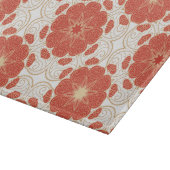 Patroon voor rode en goudflens snijplank (Hoek)