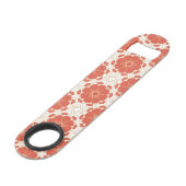 Patroon voor rode en goudflens speed flessenopener (Voorkant Gekanteld)