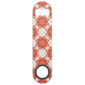 Patroon voor rode en goudflens speed flessenopener (Voorkant)