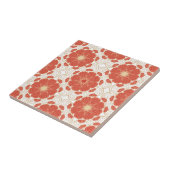 Patroon voor rode en goudflens tegeltje (Zijkant)