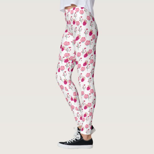 Patroon voor rode en roze kersen leggings (Links)