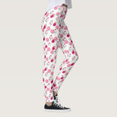 Patroon voor rode en roze kersen leggings (Rechts)