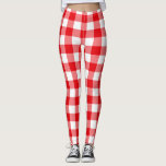 Patroon voor rode en witte buffels leggings<br><div class="desc">Deze leggings kenmerken een roodwitte en roodwitte buffelcontrolepatroon.</div>