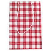 Patroon voor rode en witte spelden medium cadeauzakje (Voorkant)