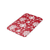 Patroon voor rode en witte vlasvaten badmat (Gekanteld)