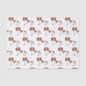 Patroon voor rode en witte zachte munt tissuepapier (Voorkant)