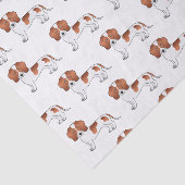 Patroon voor rode en witte zachte munt tissuepapier (Detail)