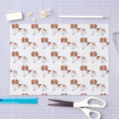 Patroon voor rode en witte zachte munt tissuepapier (Craft)