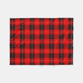 Patroon voor rode en zwarte buffels fleece deken (Voorkant (Horizontaal))