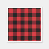 Patroon voor rode en zwarte buffels servetten (Voorkant)