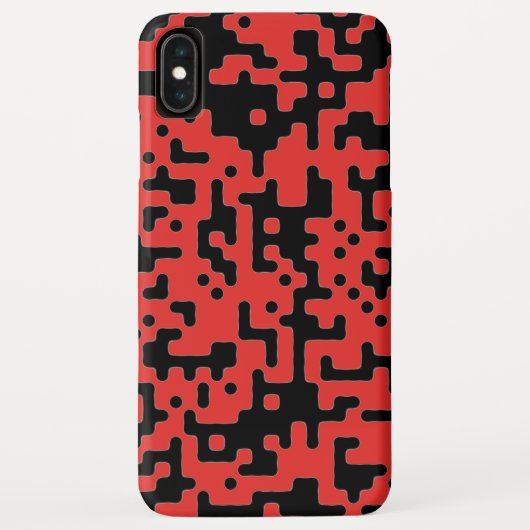 Patroon voor rode en zwarte kleuren Case-Mate iPhone case (Achterkant)