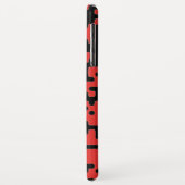 Patroon voor rode en zwarte kleuren Case-Mate iPhone case (Achterkant/links)