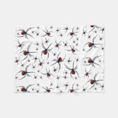 Patroon voor rode en zwarte spin fleece deken (Voorkant (Horizontaal))