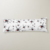 Patroon voor rode en zwarte spin lichaamskussen (Achterkant)