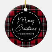 Patroon voor rode en zwarte tonnen keramisch ornament (Achterkant)