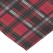 Patroon voor rode en zwarte tonnen korte tafelloper (Hoek)