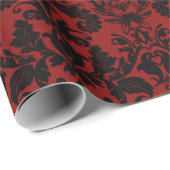 Patroon voor rode en zwarte vlekken cadeaupapier (Rol Hoek)