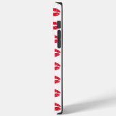 Patroon voor rode kissons Case-Mate iPhone case (Achterkant / Links)