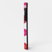 Patroon voor rode mondjes Aangepast Case-Mate iPhone Case (Achterkant/links)
