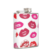 Patroon voor rode mondjes Aangepast Heupfles (Rechts)