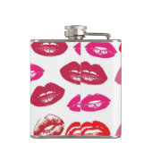 Patroon voor rode mondjes Aangepast Heupfles (Achterkant)