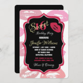 Patroon voor rode mondjes Aangepast Kaart (Voorkant / Achterkant)