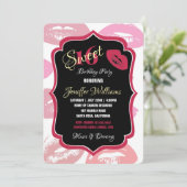 Patroon voor rode mondjes Aangepast Kaart (Staand voorkant)