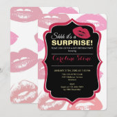 Patroon voor rode mondjes Aangepast Kaart (Voorkant / Achterkant)