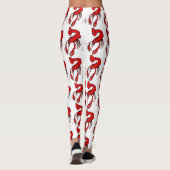 Patroon voor rode rivierkreeften leggings (Achterkant)