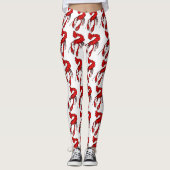 Patroon voor rode rivierkreeften leggings (Voorkant)