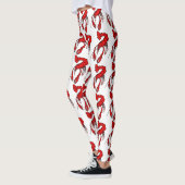 Patroon voor rode rivierkreeften leggings (Links)