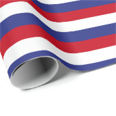 Patroon voor rode, witte en blauwe Amerikaanse Str Cadeaupapier (Rol Hoek)