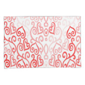 Patroon voor rood en roze hart kussensloop (Voorkant-Rechts)